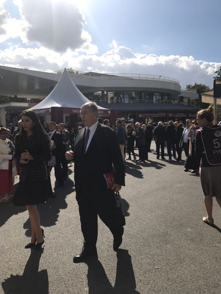 Hazar Imam at Chantilly for the 2017 Qatar prix de L'Arc de Triomphe  2017-09-30